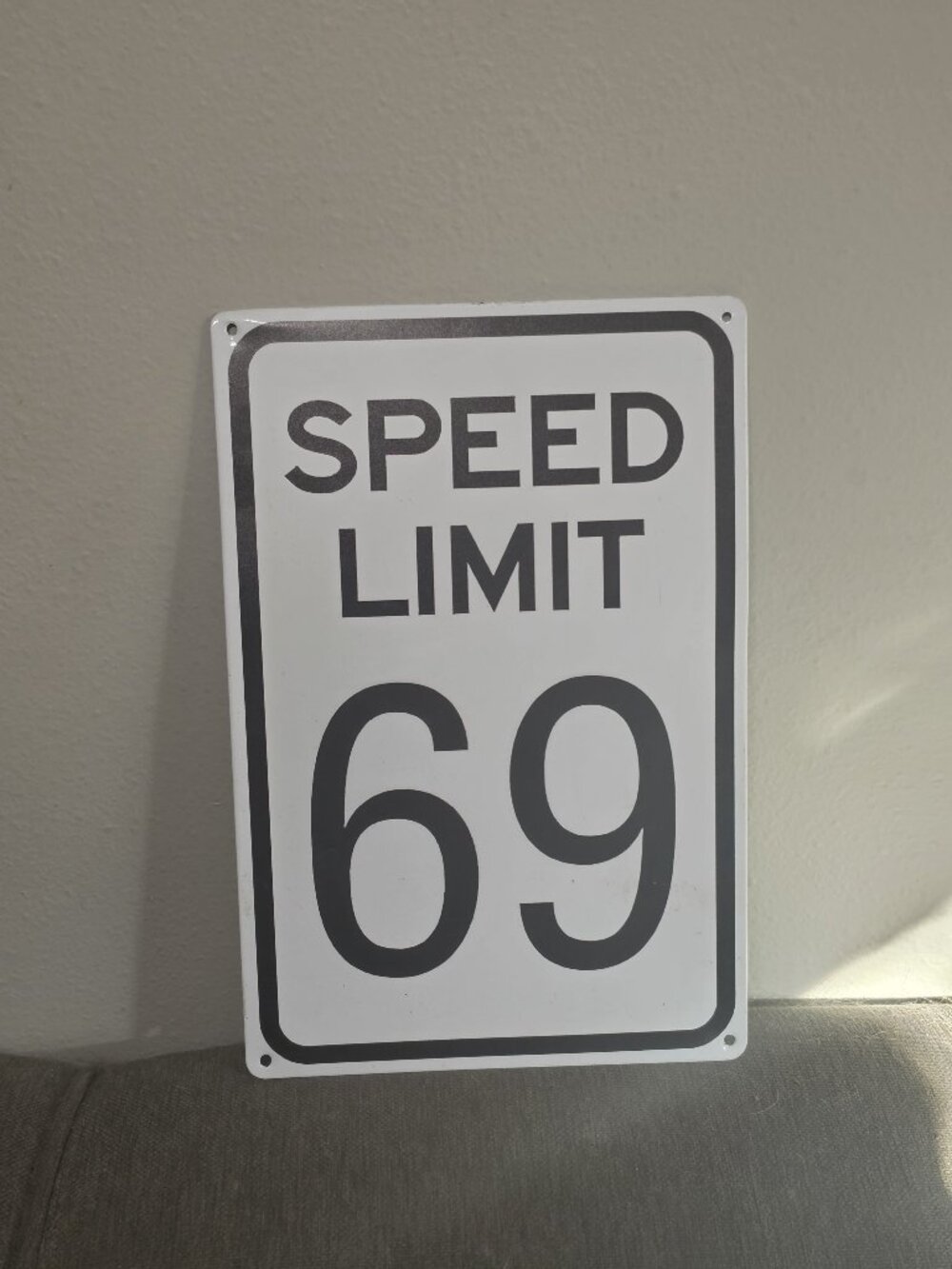 Speed Limit 69 Sign